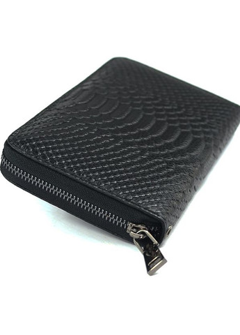 Кожаный мужской черный клатч кошелек на молнии, маленький классический клатч из натуральной кожи No Brand (266623580)