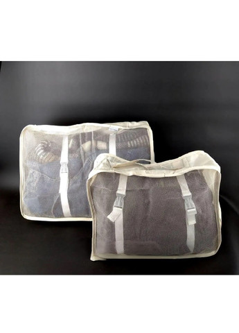 Набір комплект дорожніх органайзерів боксів кейсів для одягу білизни косметики аксесуарів 8 шт (475227-Prob) Бежевий Unbranded (263510131)