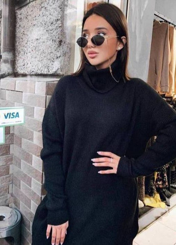 Чорний жіночий светр вовна No Brand