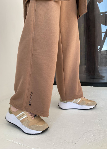 Широкие брюки с накладными карманами light brown MORANDI (257100264)