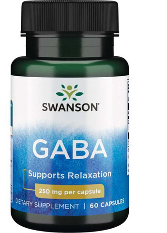 GABA 250 mg 60 Caps Swanson (258763319)