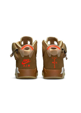 Песочные демисезонные кроссовки мужские, вьетнам Nike Air Jordan Retro 6 Sand Orange
