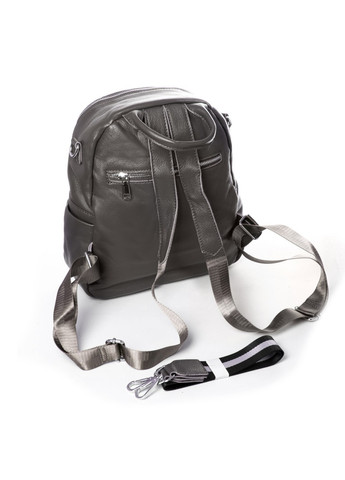 Женская кожаный рюкзак 8907-9* grey Alex Rai (264566157)