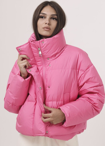 Рожева зимня куртка зимова рожева Clasna
