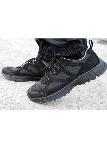 Кросівки тактичні Варяг чорні шкіра на сітці No Brand (259033779)