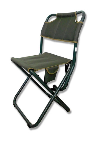 Розкладний компактний стілець з кишенями для відпочинку дачі рибалки туризму кемпінгу 78х36,5х50 см (475354-Prob) Зелений Unbranded (266342849)
