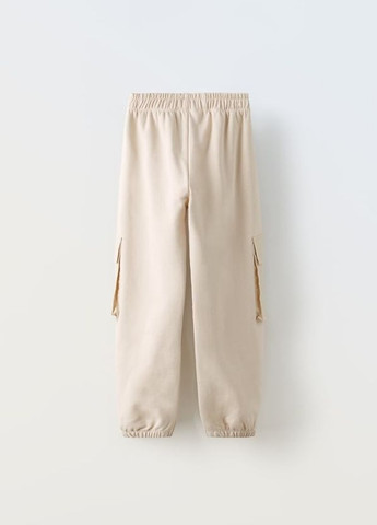 Бежевые повседневный демисезонные карго брюки Zara