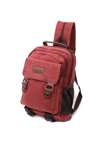 Стильный текстильный рюкзак с уплотненной спинкой и отделением для планшета 22170 Бордовый Vintage (267925280)
