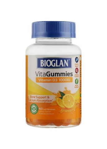 VitaGummies Vitamin D3 1000 IU 60 Gummies Lemon Bioglan (268369573)