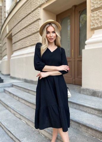 Чорна повсякденний плаття муслінове LeVi