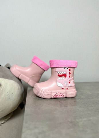 Детские розовые резиновые сапоги BBT для девочки