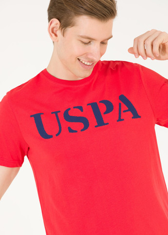 Помаранчева футболка u.s.polo assn. чоловіча U.S. Polo Assn.