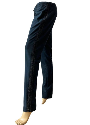 Синие кэжуал, классические демисезонные брюки Naf Naf