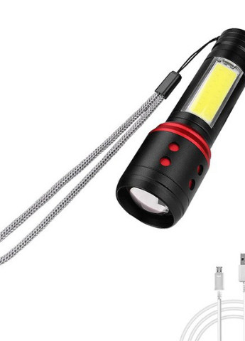 Карманный фонарик аккумуляторный Chage AL-506 с боковой панелью Zoom USB Led (257109754)