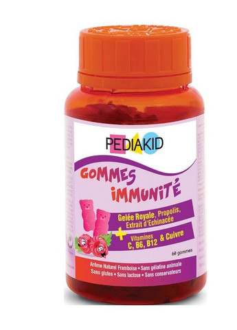 Gommes immunity 60 Gummies Raspberry Pediakid (257561273)