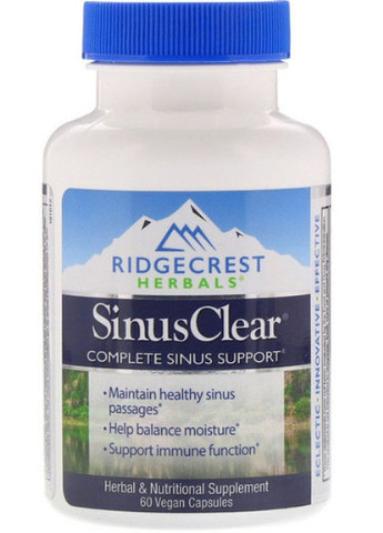 SinusClear 60 Veg Caps RCH587 Ridgecrest Herbals (256723278)