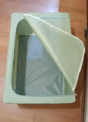 Органайзер сумка короб компактний портативний тканинний для зберігання речей одягу білизни 50х40х33 см (475276-Prob) Зелений Unbranded (264831695)