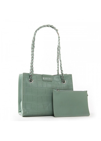 Женская сумочка из кожезаменителя 01-06 7153 green Fashion (261486712)
