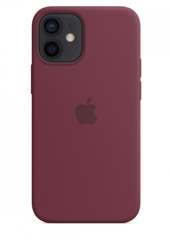 Чехол силиконовый soft-touch Silicone Case 1:1 for iPhone 12 mini with MagSafe фиолетовый Plum Apple (259907126)