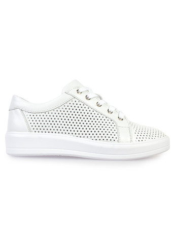 Белые демисезонные кроссовки женские бренда 8301506_(4) ModaMilano