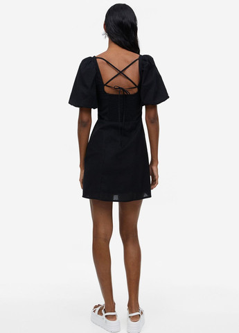 Черное повседневный платье H&M однотонное