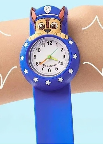 Дитячий наручний годинник для дітей дівчаток хлопчиків з персонажем гонщик Чейз щенячий патруль (476075-Prob) Синій Unbranded (276249317)