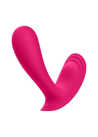 Смарт-вибратор в трусики Top Secret Pink вагинально-клиторальный, 2 мотора Satisfyer (274376995)