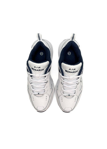 Белые демисезонные кроссовки мужские, китай Nike Air Monarch IV White Navy