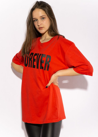 Красная летняя футболка женская (красный) Time of Style