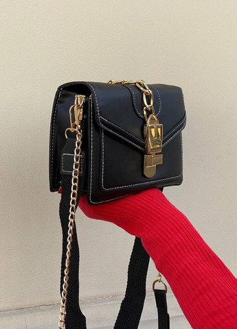 Жіноча класична сумка крос-боді чорна No Brand (272784530)