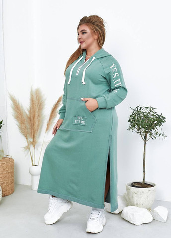Зелена женское платье в спортивном стиле мятного цвета р.48/50 322913 New Trend