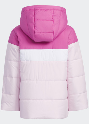 Розовая демисезонная куртка padded kids adidas