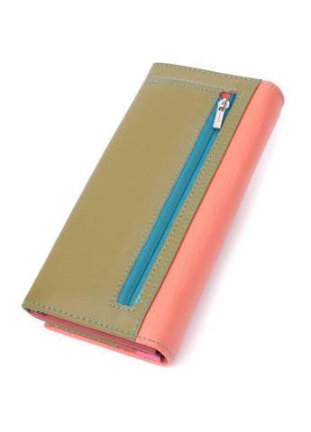 Практичний гаманець для жінок з натуральної шкіри 22520 Різнокольоровий st leather (278001055)