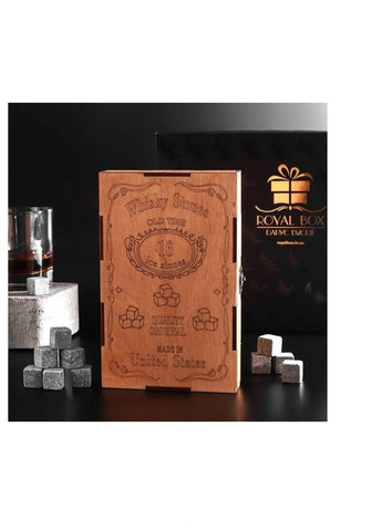 Камни для виски 16 шт Большая упаковка книжечка + Деревяная гравировка + мешочек Whiskey Stones (259771370)