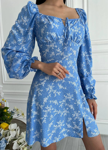 Блакитна жіноча літня сукня колір блакитний р.42 437168 New Trend