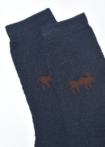 Шкарпетки чоловічі махрові темно-синього кольору розмір 42-48 Let's Shop (267167100)