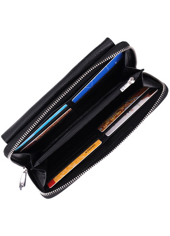 Функціональний гаманець-клатч унісекс з натуральної шкіри 22529 Чорний st leather (278001056)