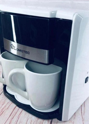 Краплинна кавоварка MS-0706 з двома чашками 500 Вт Білий (12166) Domotec (267320817)
