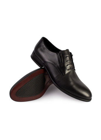 Черные классические туфли мужские бренда 9200183_(1) Ikos на шнурках
