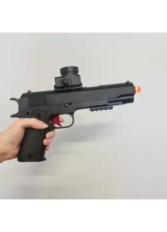Дитяча іграшка пістолет іграшкова зброя для дітей хлопчиків з орбізами дротиками глушником 40х26,5х4 см (475539-Prob) Unbranded (268546426)