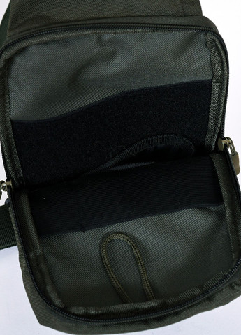 Чоловіча сумка через плече нагрудна з кобурою для прихованого носіння зброи з карманами колір олива No Brand (260597002)