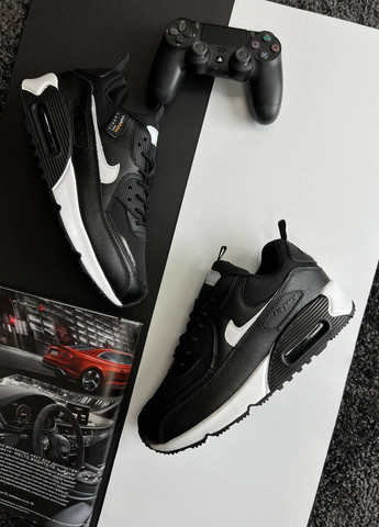 Черные демисезонные кроссовки мужские, вьетнам Nike Air Max 90 Surplus Black White M