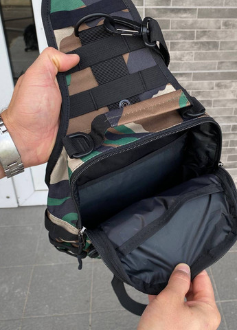 Нагрудна тактична сумка барсетка слінг міні рюкзак Tactica XL камуфляж NATO No Brand (258402455)