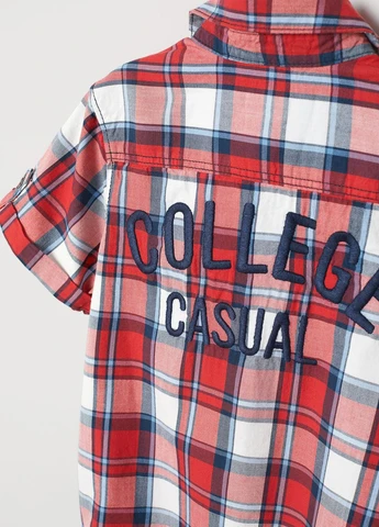 Сорочка літо,червоний-білий в клітку, H&M (260084459)