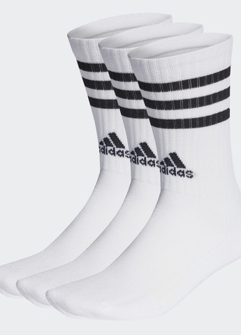 Три пари шкарпеток 3-Stripes Cushioned Crew adidas (259636936)