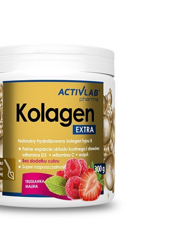 Kolagen Extra 300 g /20 servings/ Strawberry Raspberry ActivLab (257342649)