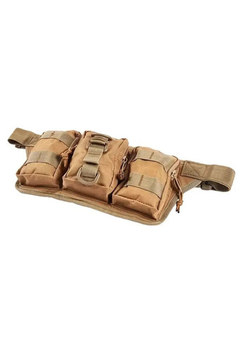 Тактическая сумка поясная армейская походная для рыбалки охоты туризма 35х16х5 см (474194-Prob) Песочная Unbranded (257597016)