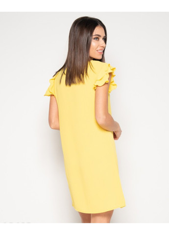 Желтое повседневный платье 10403 жёлтый ISSA PLUS
