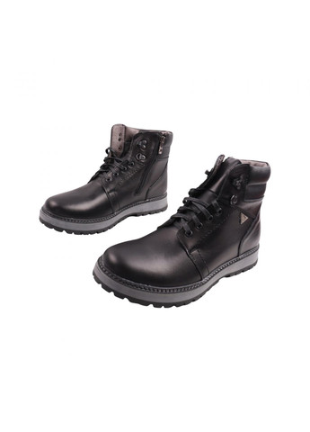 Черные ботинки мужские maxus черные натуральная кожа Maxus Shoes