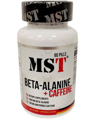 Beta-Alanine + Caffeine 90 Tabs MST Nutrition (257342687)